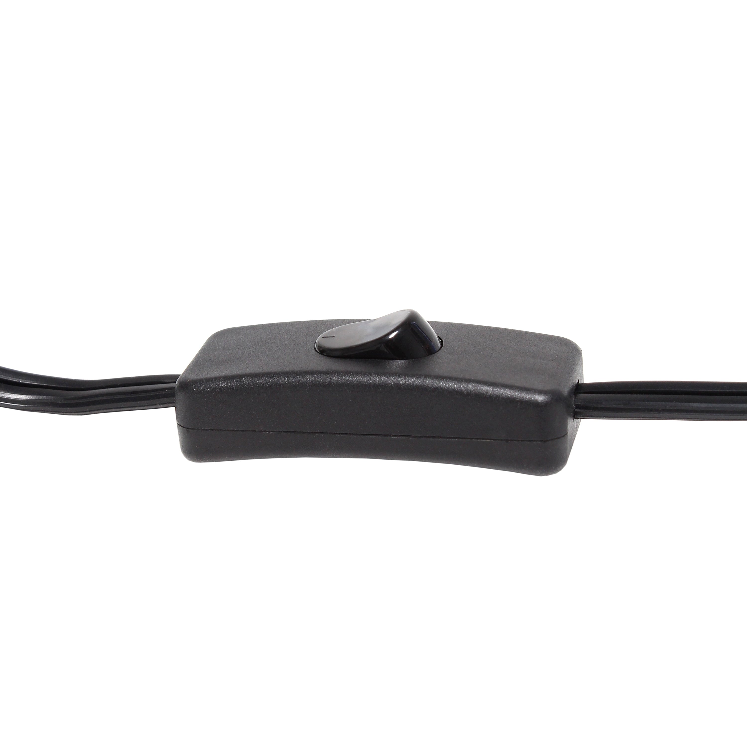 Simple Designs Down to the Wire Table Lamp with Fabric Shade