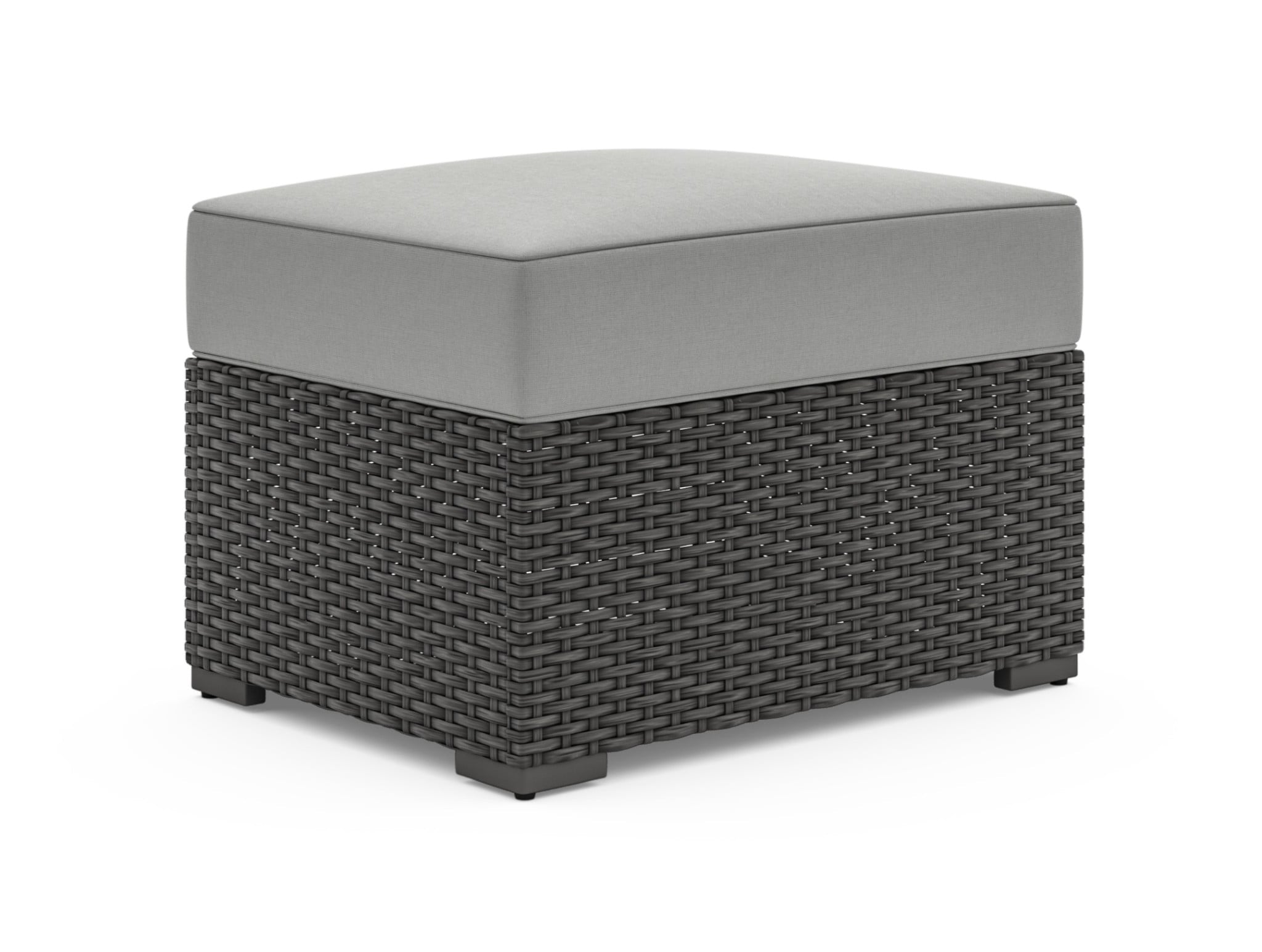 Boca Raton Brown Outdoor Ottoman