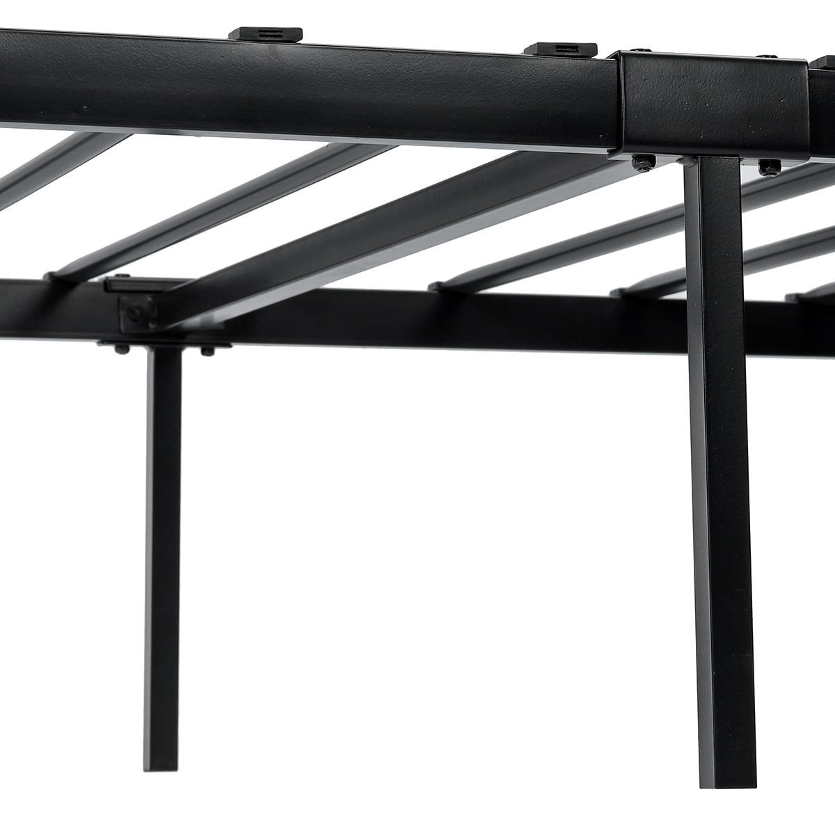 Lusimo Twin Metal Bed Frame with Headboard and Footboard No Box Springs Need 300 lbs Load Capacity Easy Assembly