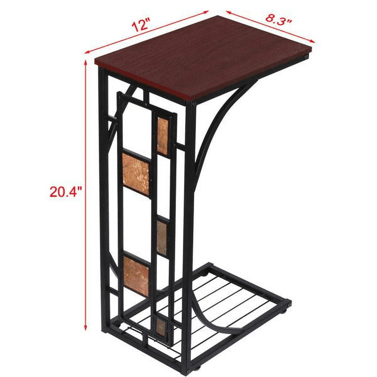 Yaheetech 20.9''H C Shaped Side Table,Set of 2