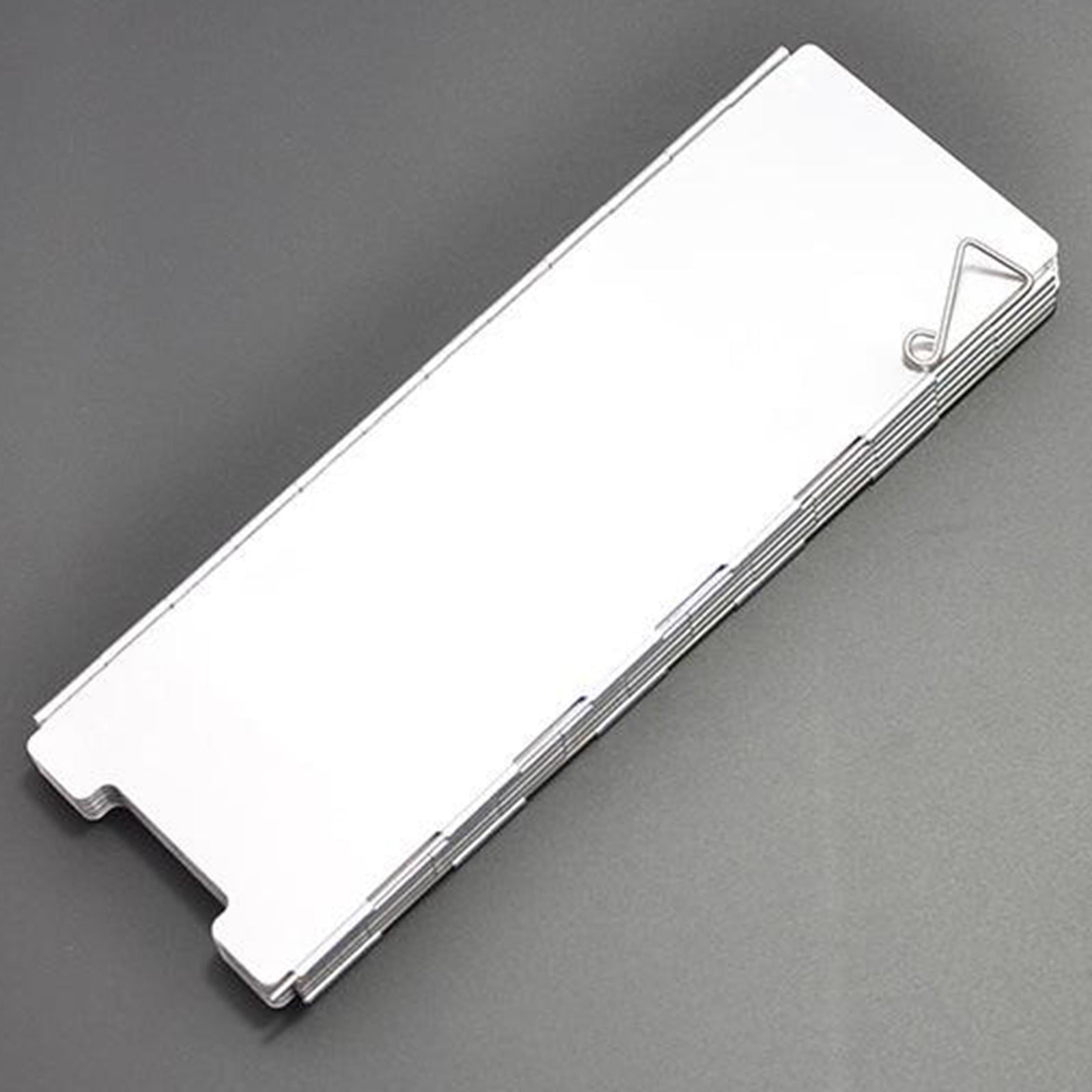 Cooking Range Windscreen,10 Plates Windshield, Folding Aluminum Camping Burner Windshield,Lightweight Compact Folding Camp Stoves Windscreen for Camping