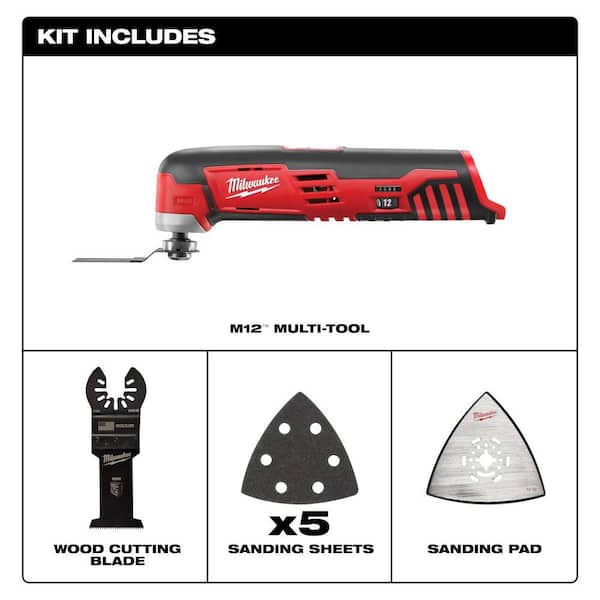 M12 12V Lithium-Ion Cordless Oscillating Multi-Tool (Tool-Only)