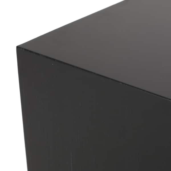 Snyder Dark Gray Rectangular Metal Fire Pit Table with Tank Holder