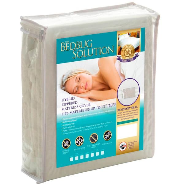 Hybrid Twin Polyester Knit, Waterproof, Bedbug Proof, Dust Mite Resistant, Breathable Zippered Mattress Protector