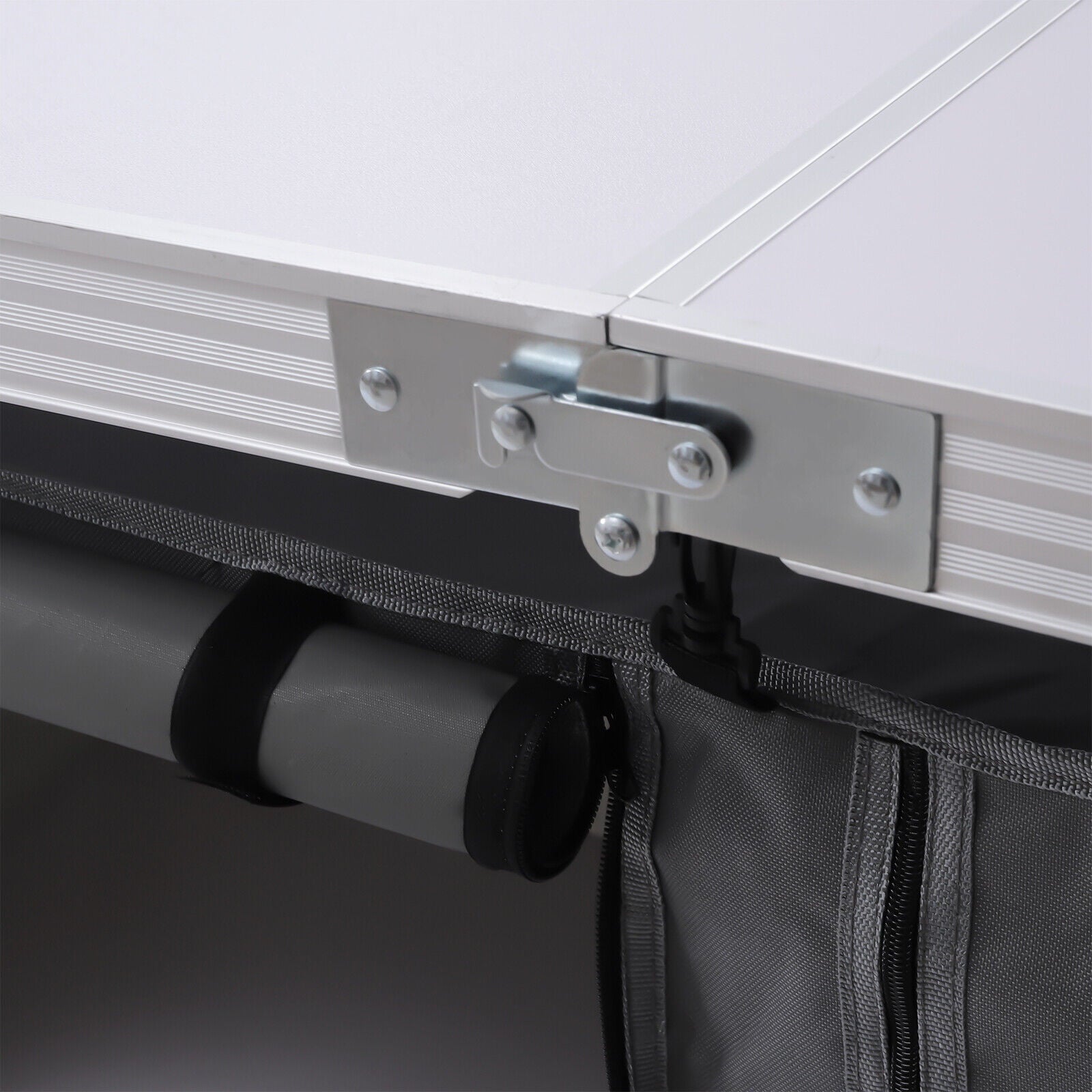 Folding Camping Table Portable Aluminum Camping Table Height Adjustable Camping Cook Station for Indoor Outdoor