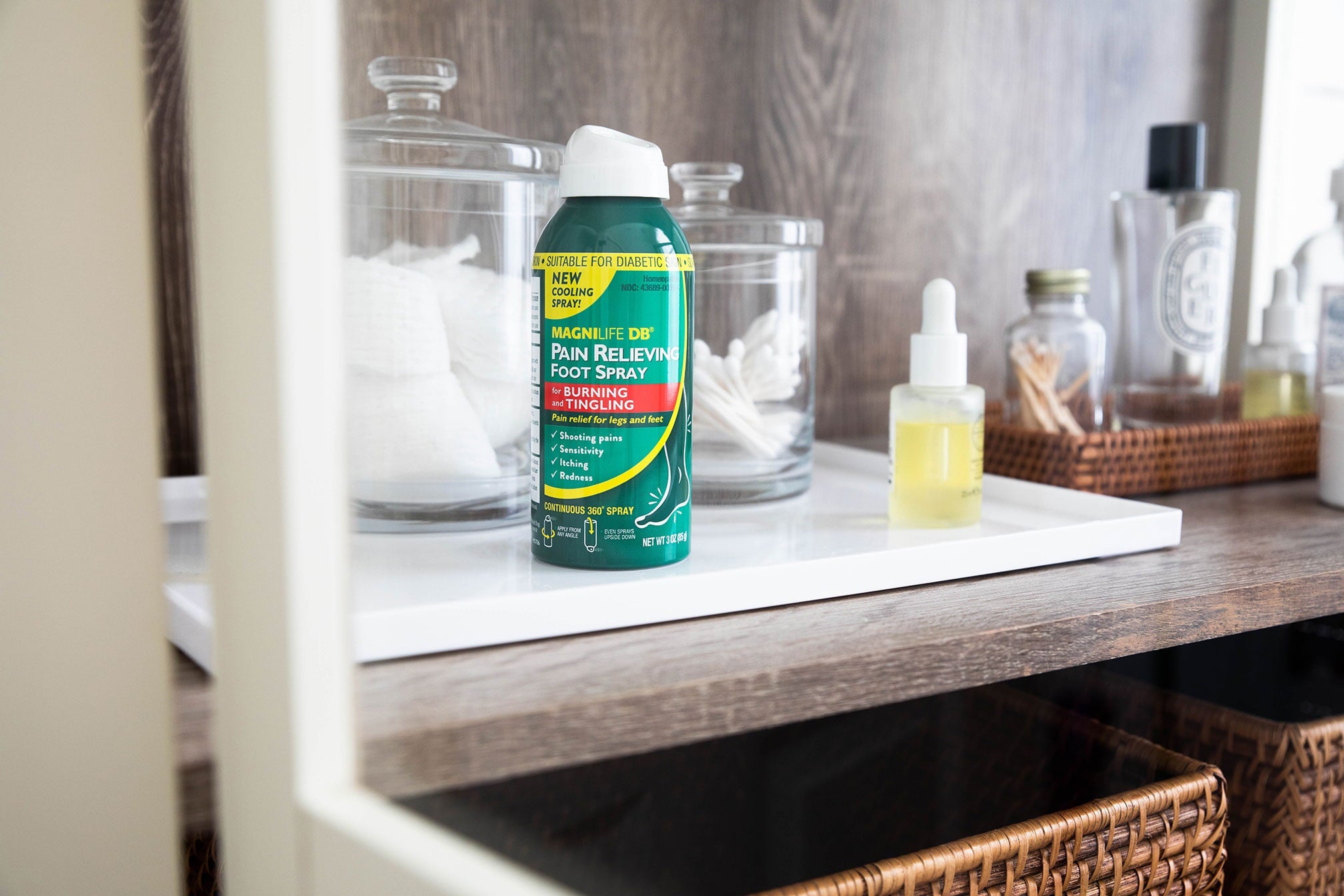 MagniLife DB Pain Relieving Foot Spray Calms Burning and Tingling, 3 oz