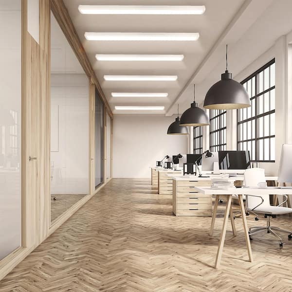 4 ft. 5280 Lumens Integrated LED Dimmable White Wraparound Light Commercial Residential Indoor, 4000K