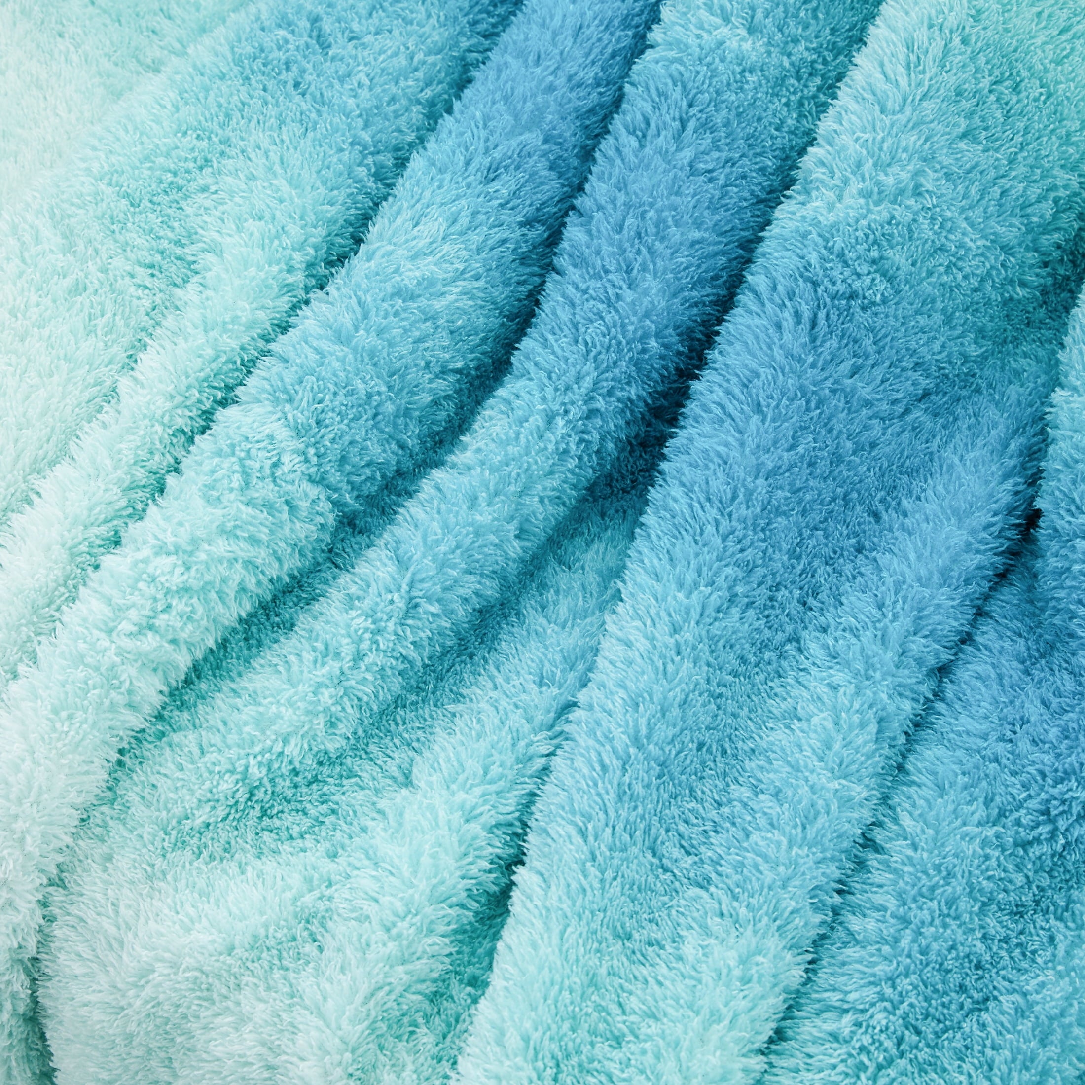 Mainstays Cozy Plush Teal Ombre Throw Blanket, Standard Throw