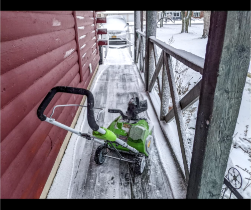 Greenworks 16" 10A Electric Snow Blower - Clear Snow Effortlessly