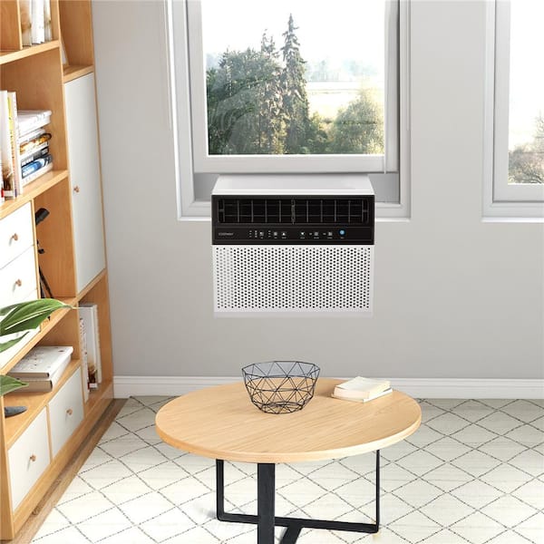 8,000 BTU 115 -Volts Window Air Conditioner Cools 400 Sq. Ft. with Remote Control and LED Control Panel in White