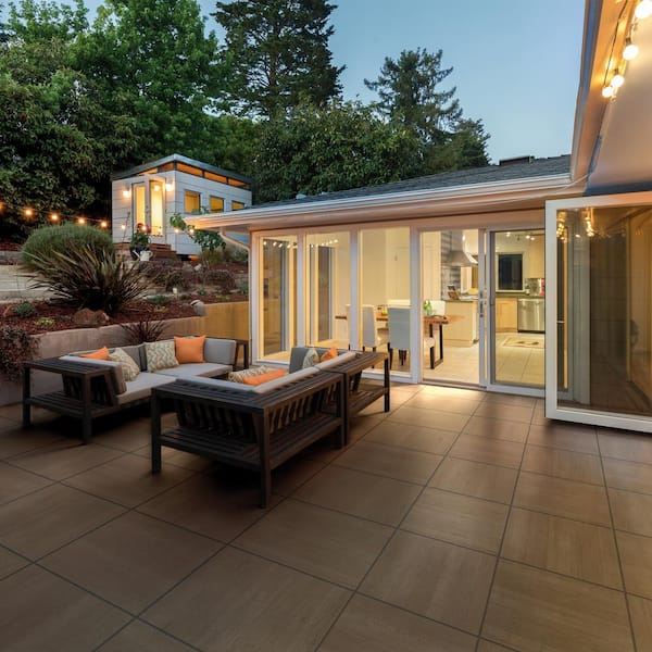 Foresta Brown 24 in. x 24 in. x 0.75 in. Porcelain Paver