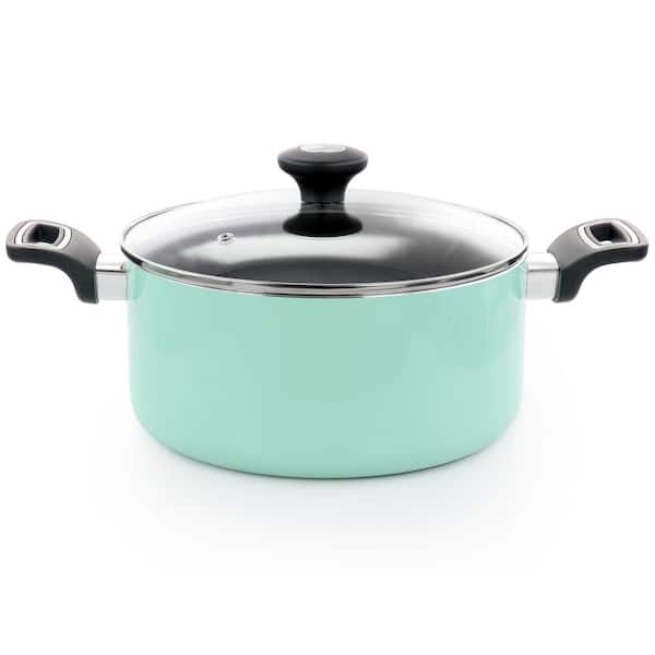 12-Piece Aluminum Nonstick Cookware Set in Blue