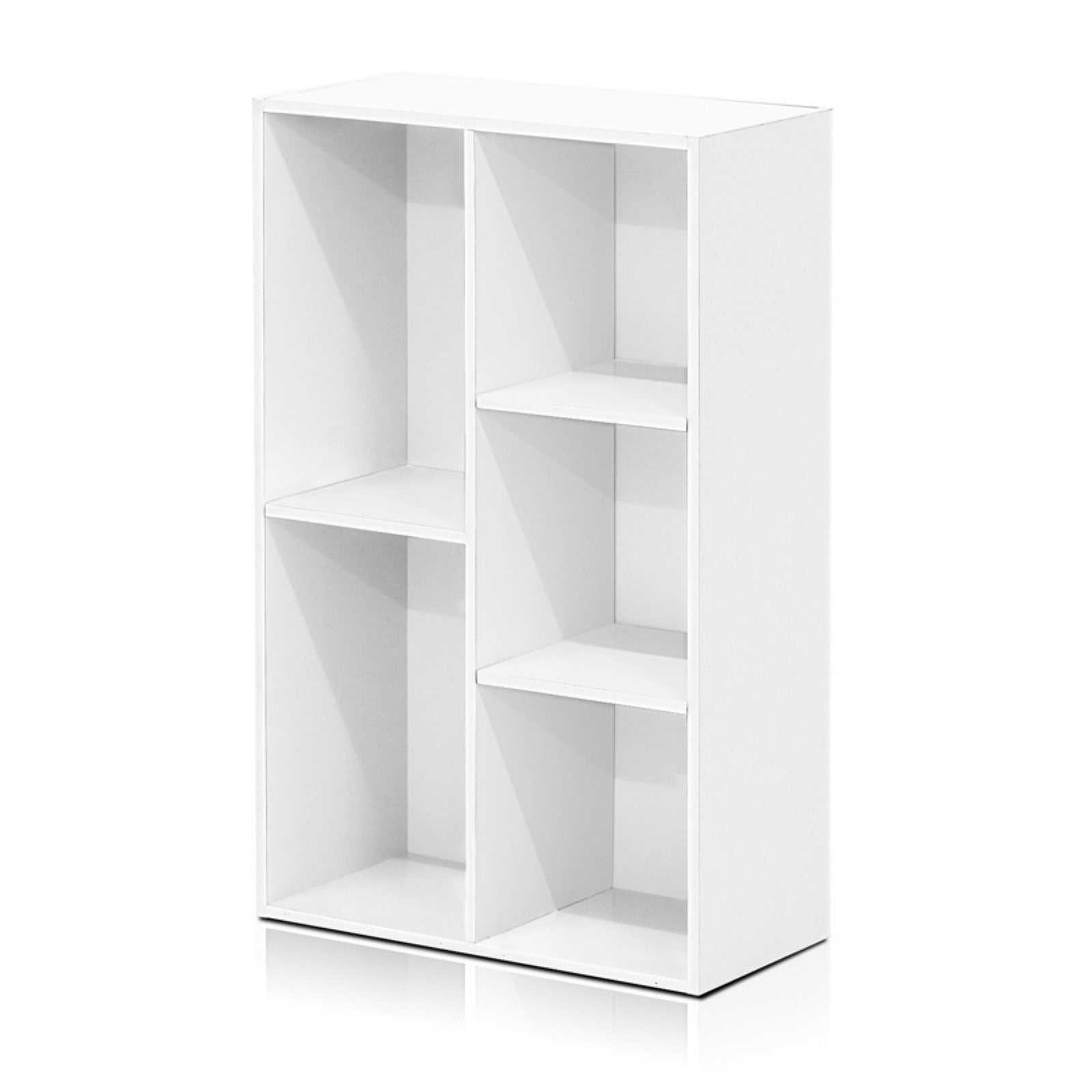 Furinno Luder 5 Cube Reversible Open Shelf, White