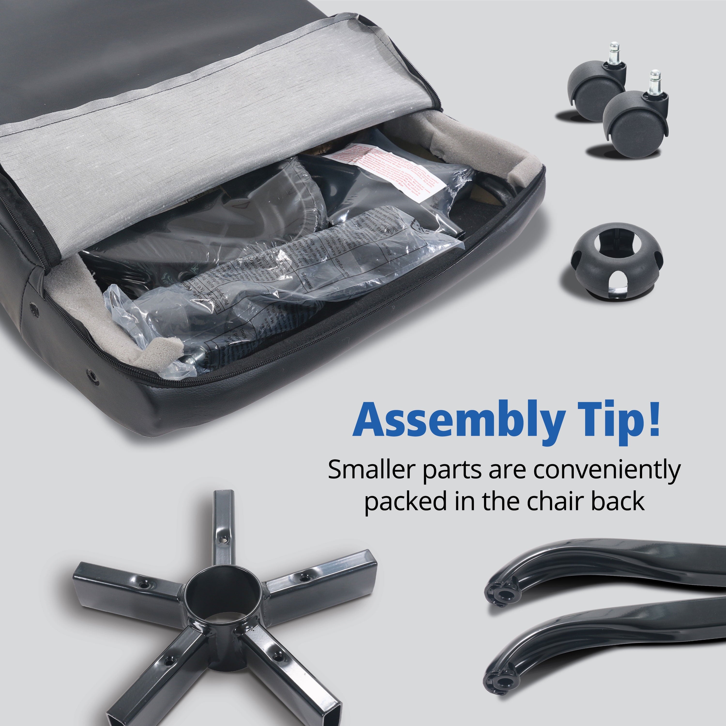 Mainstays Bonded Leather Mid-Back Manager's Office Chair, Black