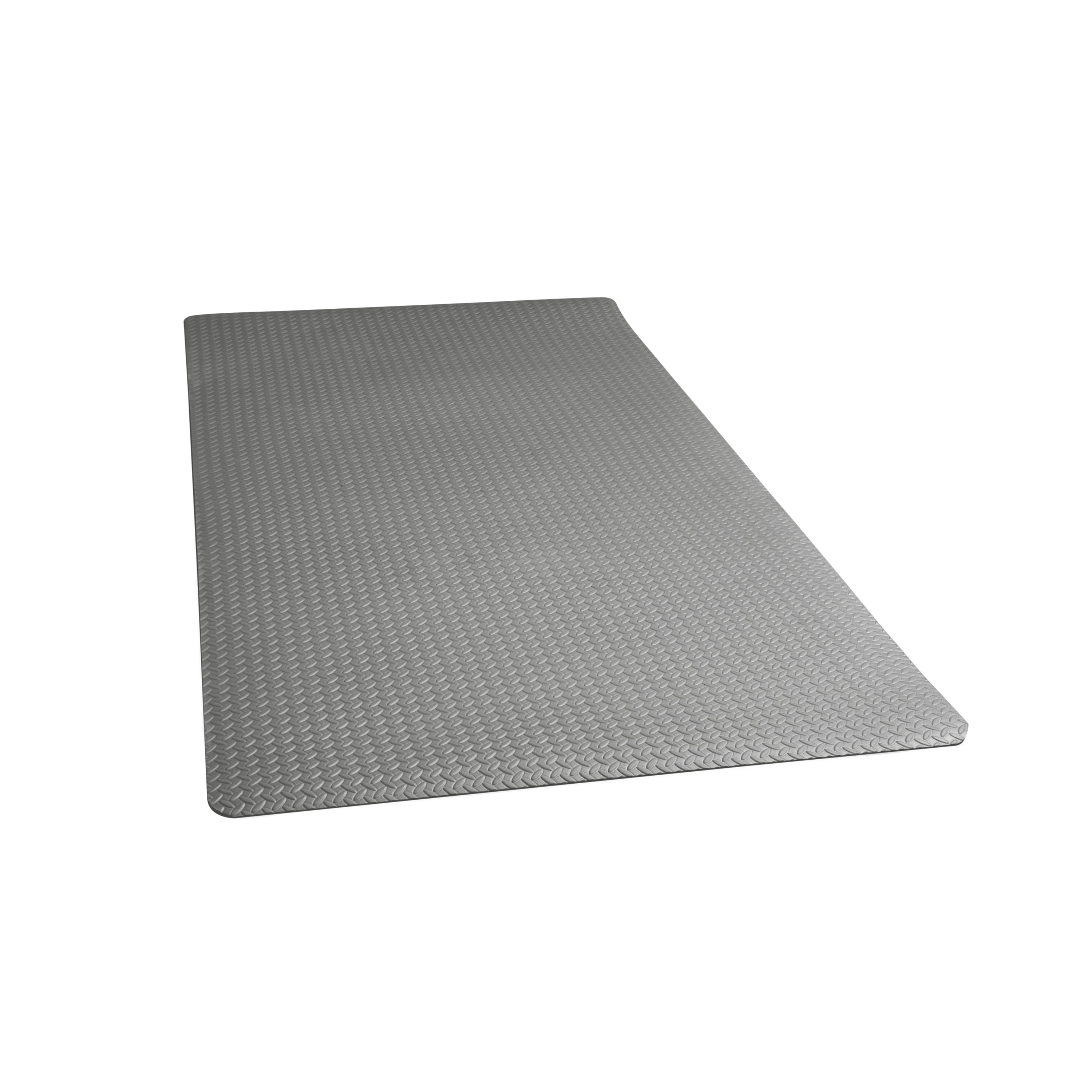 CAP Barbell Rollup Antimicrobial EVA Foam Exercise Mat, Black, 7mm