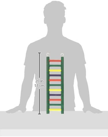 Prevue Pet Products 11-rung Multi-color Wood Bird Ladder 1138