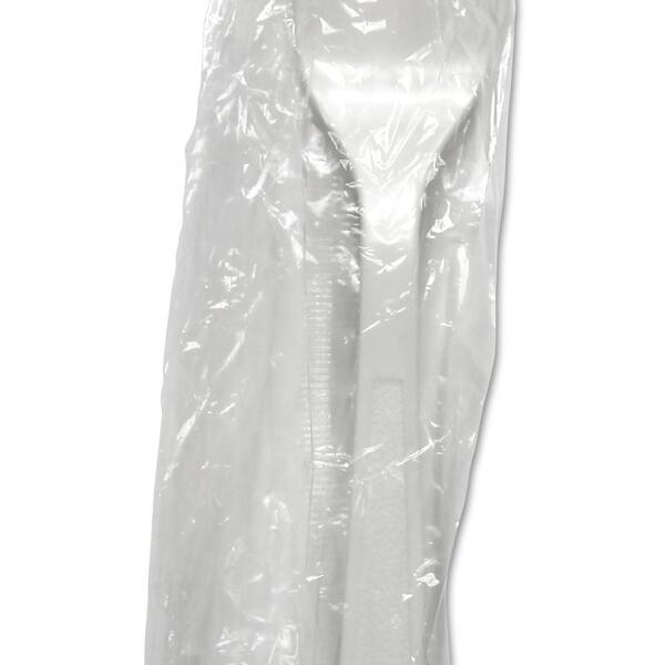 White Heavyweight Wrapped Disposable Polypropylene Forks (1,000-Carton)