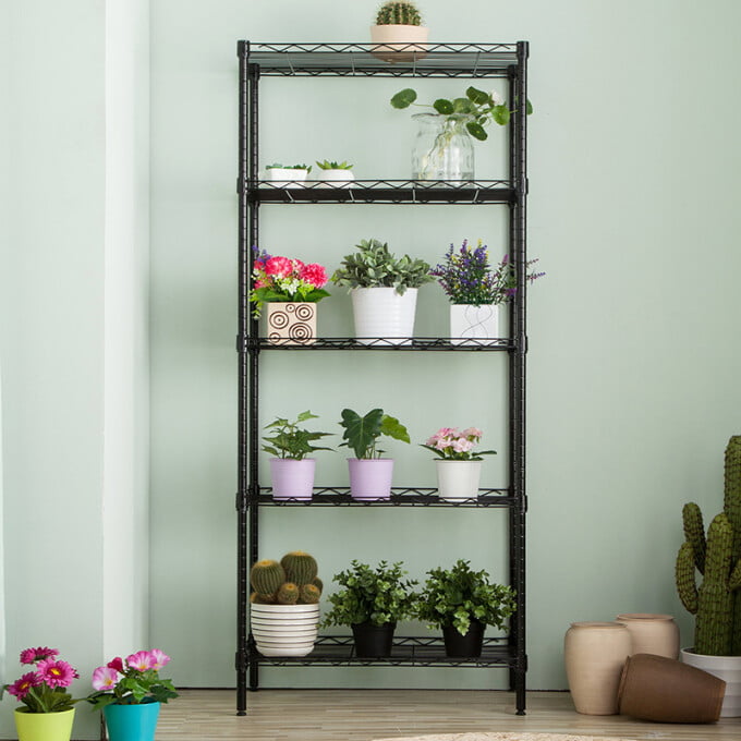 SUGIFT 5 Tier Wire Shelf Unit, 21.7