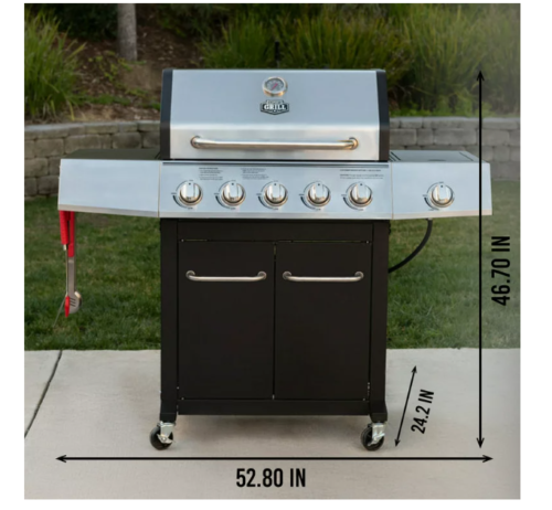 NEW Expert Grill 5 Burner Propane Gas Grill with Side Burner