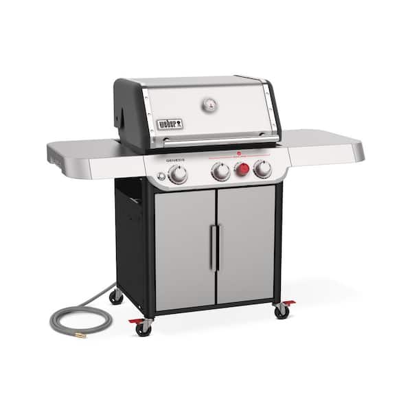 Genesis S-325s 3-Burner Natural Gas Grill in Stainless with Built-In Thermometer