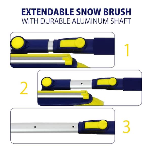 Ultra-Duty Telescopic 43 in.- 63 in. Snow Brush (2-Pack)