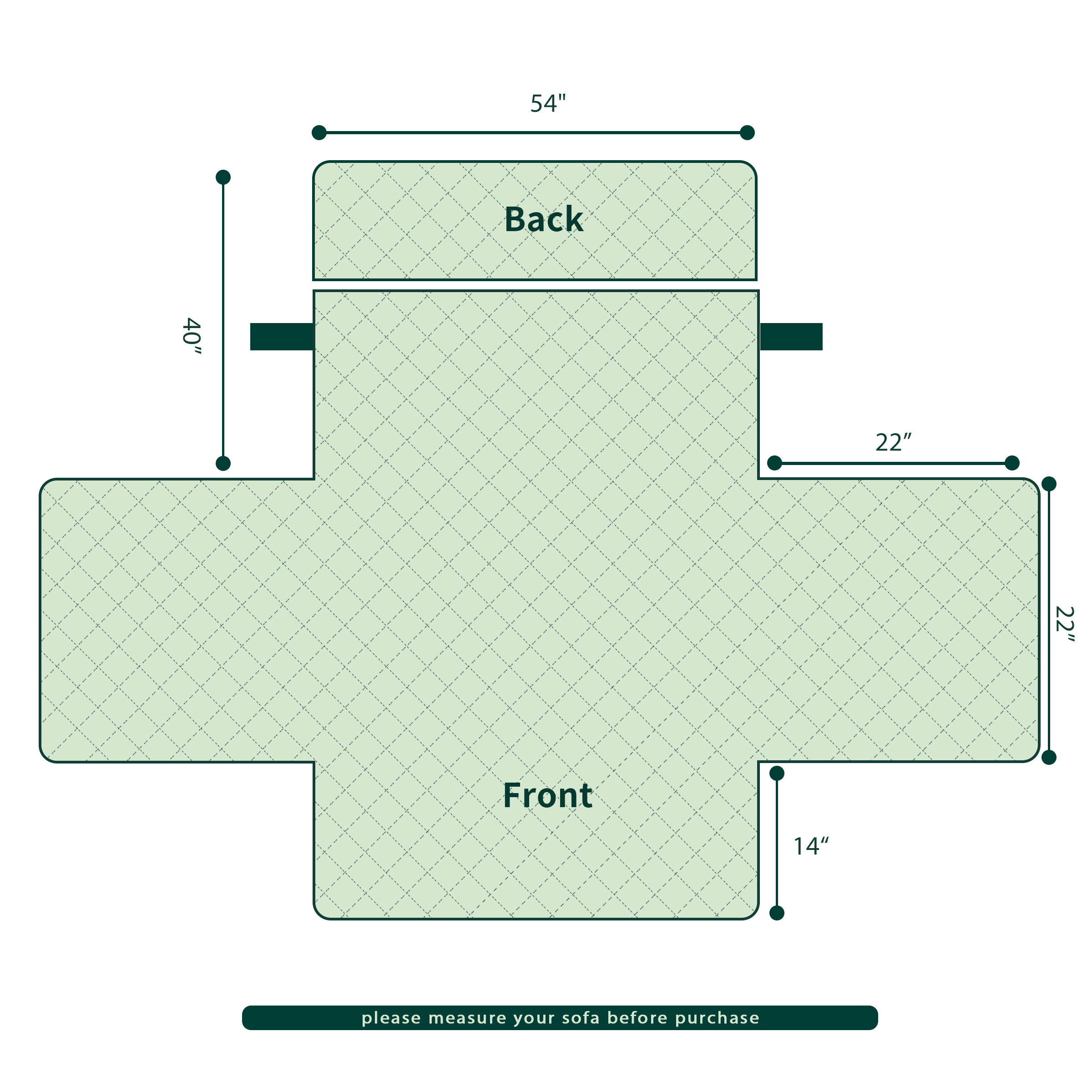 CHUN YI 1 Piece Sofa Couch Cover 6 Pockets with Elastic Straps Slipcover (Loveseat, Khaki)