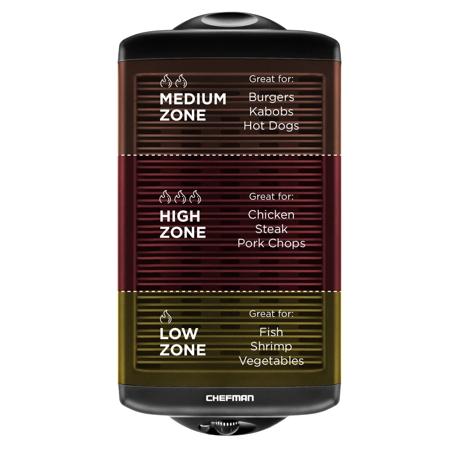 Electric Smokeless Indoor Grill with Non-Stick Cooking Surface and Adjustable Temperature Knob from Warm to Sear for Customized Grilling, Dishwasher Safe Removable Drip Tray, Black