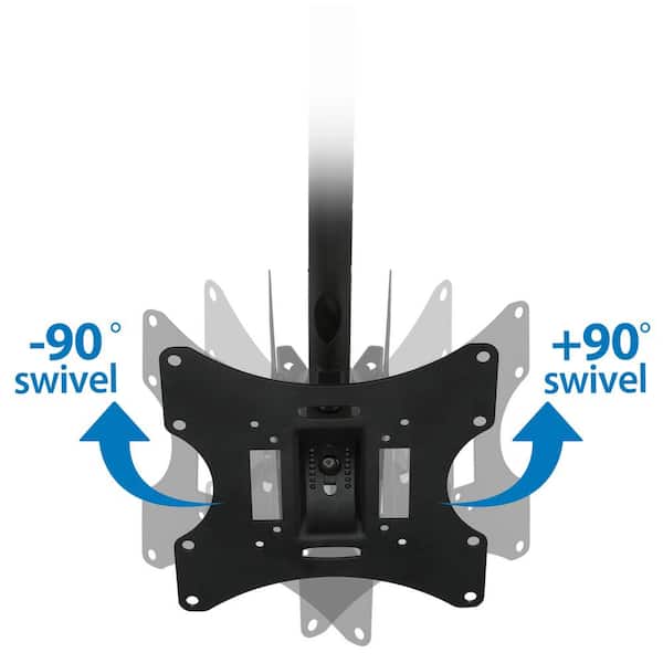 23 in. - 42 in. Full Motion TV Ceiling Mount with 20-Degree Tilt, 66 lbs. Load Capacity