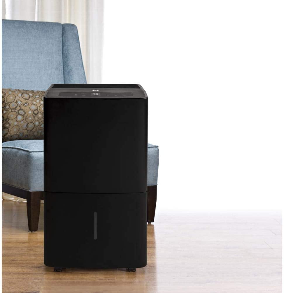 Restored GE Appliances 70-Pint Energy Star Dehumidifier, ADEW70LW, Black (Refurbished)