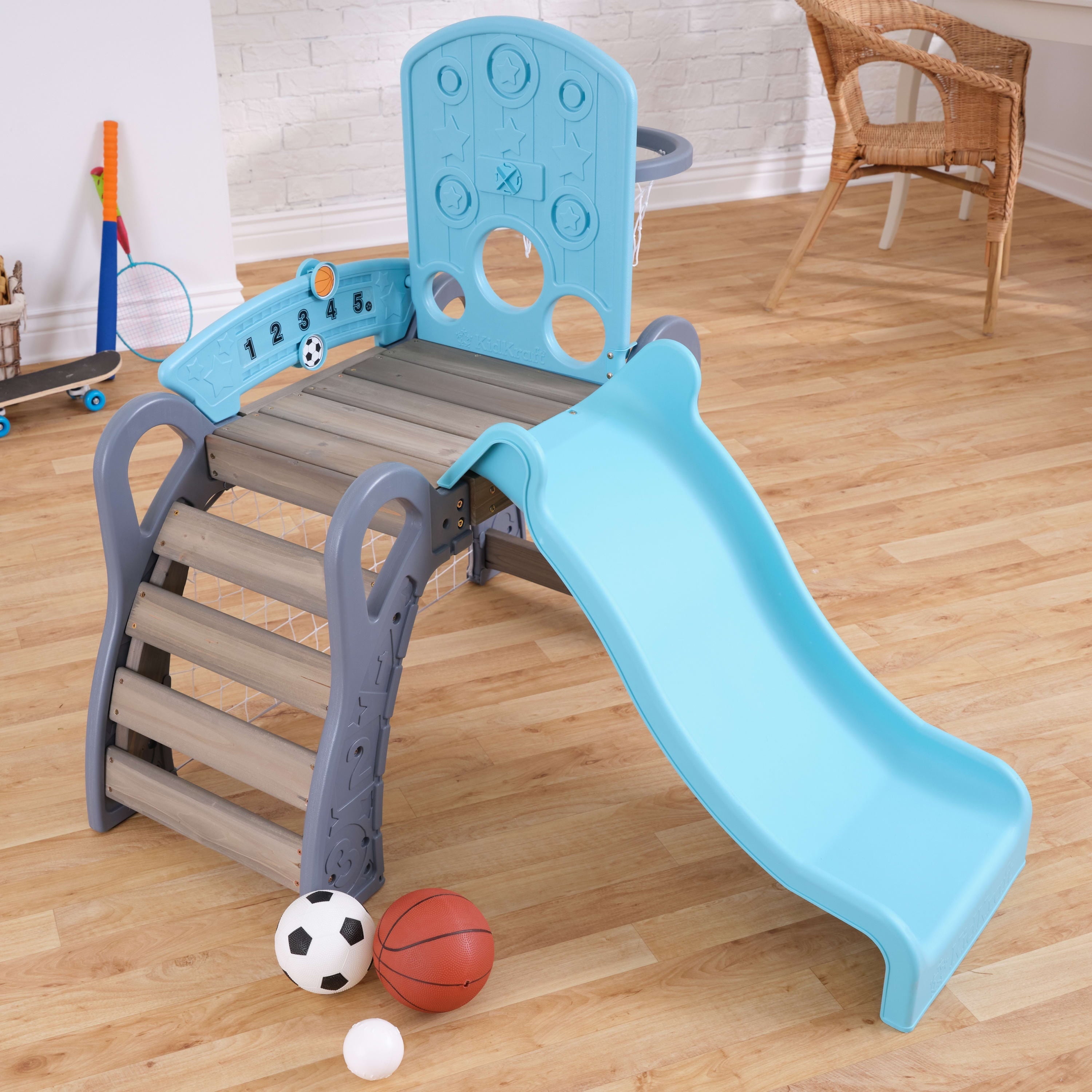KidKraft 5-in-1 Toddler Sports Climber: Soccer, Basketball & Baseball