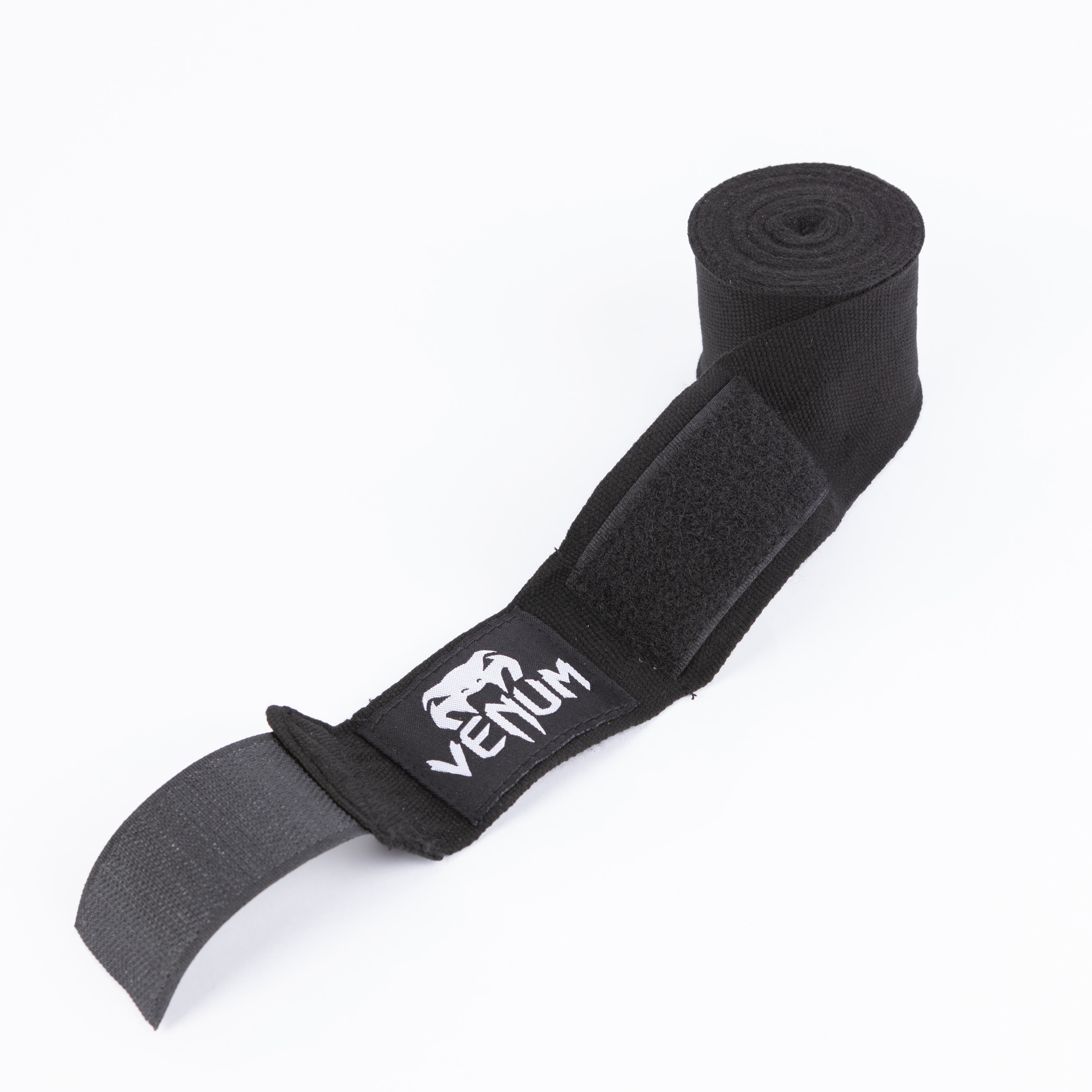Venum Unisex Kontact Elastic Cotton Boxing Exercise Wrap - 180 inch - Black and White