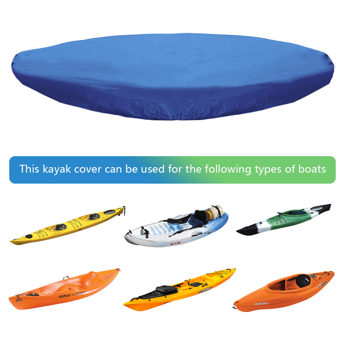 420D Kayak Cover Accessories Extra Thick Waterproof Cockpit Covers UV Protection Cover-Storage Dust Cover for Indoor & Outdoor Storage