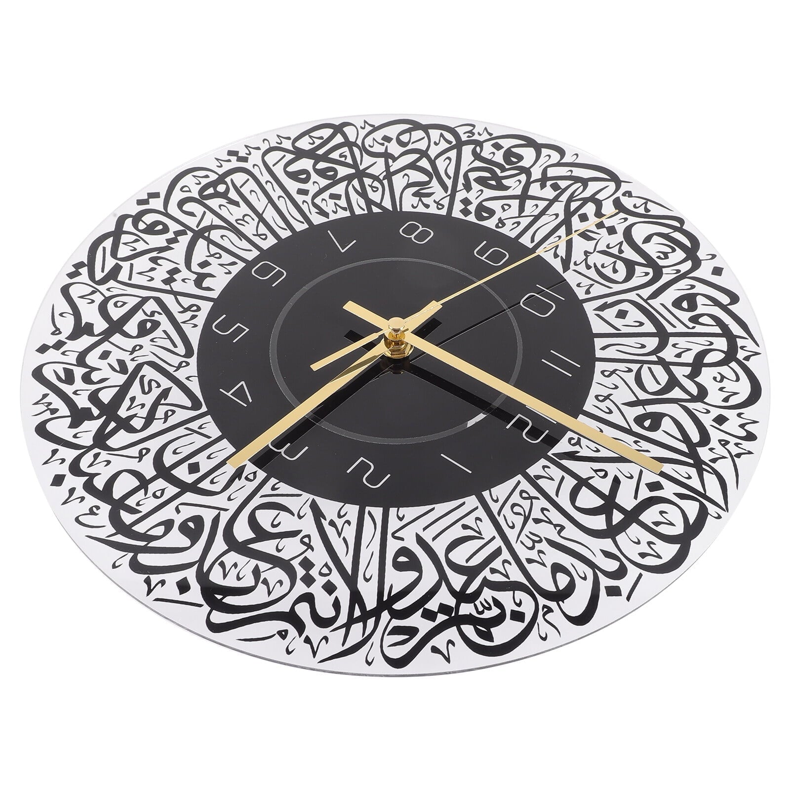 HOMEMAXS Eid Mubarak Wall Clock Mubarak Ramadan Acrylic Wall Clock Acrylic Art Wall Hanging Clock