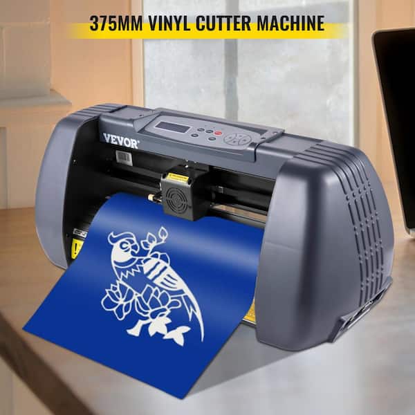 Vinyl Cutter Machine Max. Paper Feed 14 in. Digital LCD Display Vinyl Printer Cutter Machine with Adjustable Force