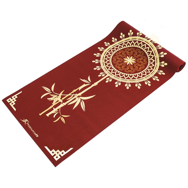 Tao 72 in. L x 24 in. W x 3/16 in. T Inspired Design Print Yoga Mat Non Slip (12 sq. ft.)