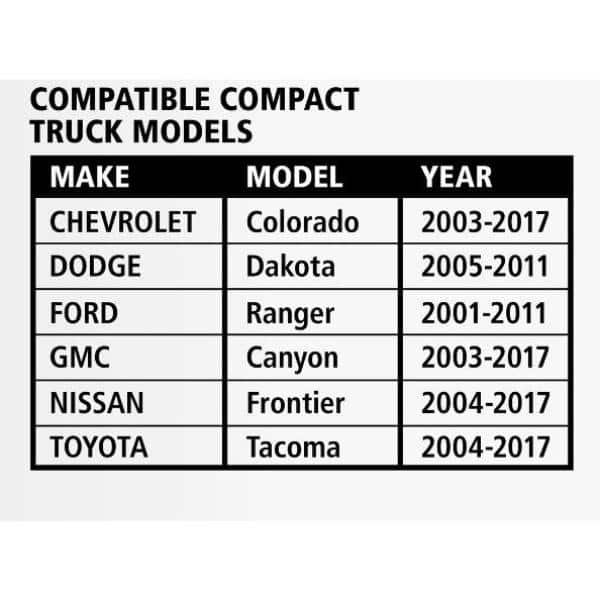 61.86 in. Matte Black Aluminum Low Profile Mid-Size Crossbed Truck Tool Box