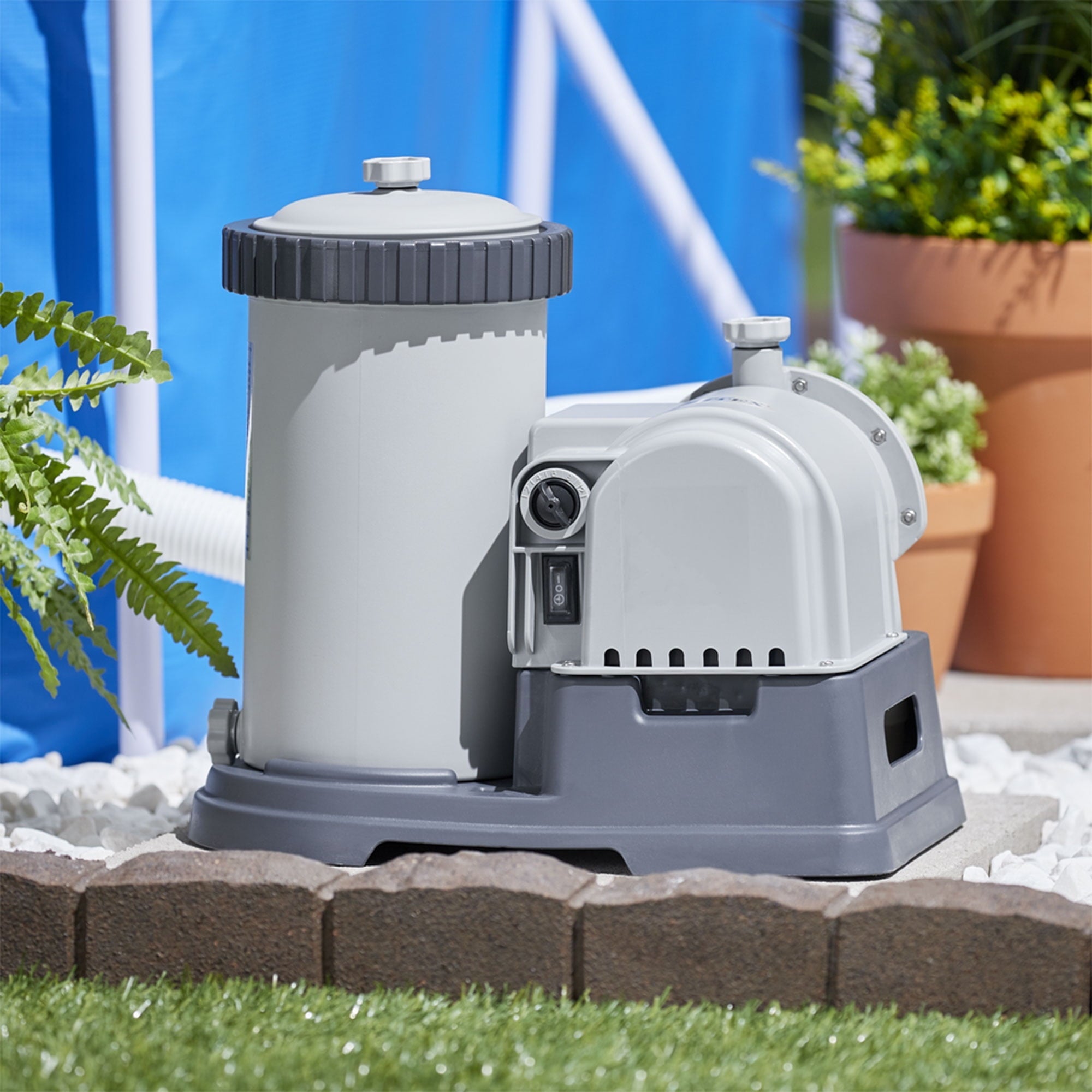 Intex Krystal Clear 2500 GPH Swimming Pool Filter Cartridge Pump With Timer