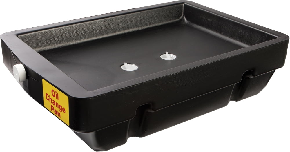 Midwest Can 6601 9 qt. Closed Top Oil Recovery Drain Pan, Black