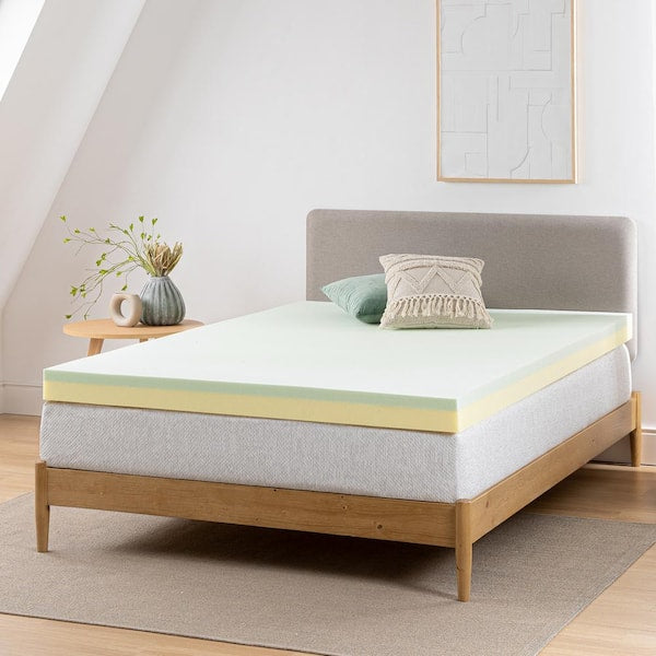 4 in. Medium No Pocket Memory Foam Full Mattress Topper