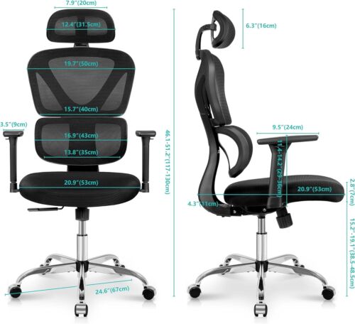 BIG SALE! Ergonomic Home Office Chair High Back Gaming Chair Headrest & Armrests