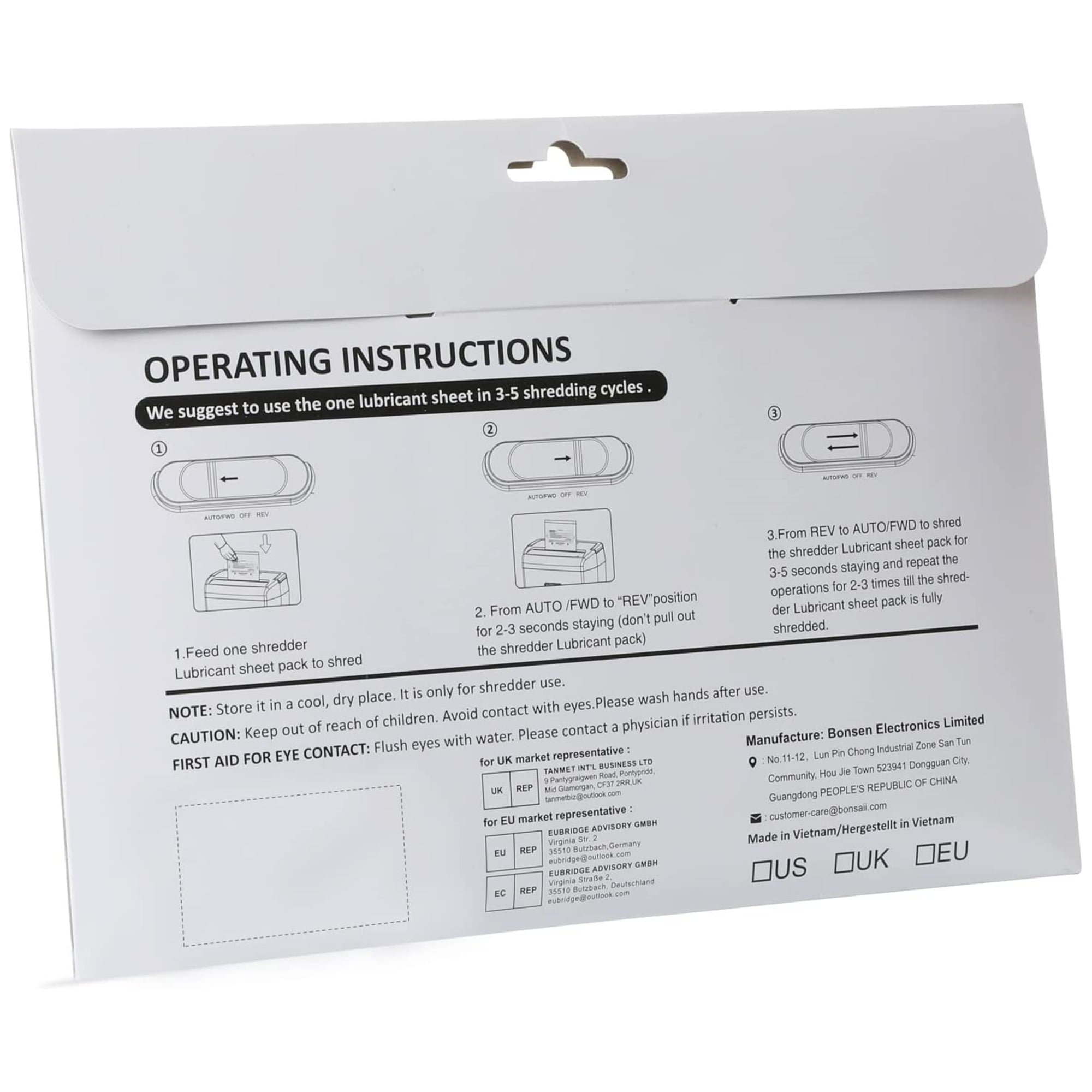 Bonsaii Paper Shredder Sharpening & Lubricant Sheets,24-Pack (8.7 x 7.9 inch/Piece)