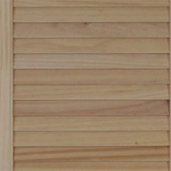 28 in. x 80 in. Louver/Panel Stain Ready Solid Wood Interior Closet Bi-fold Door