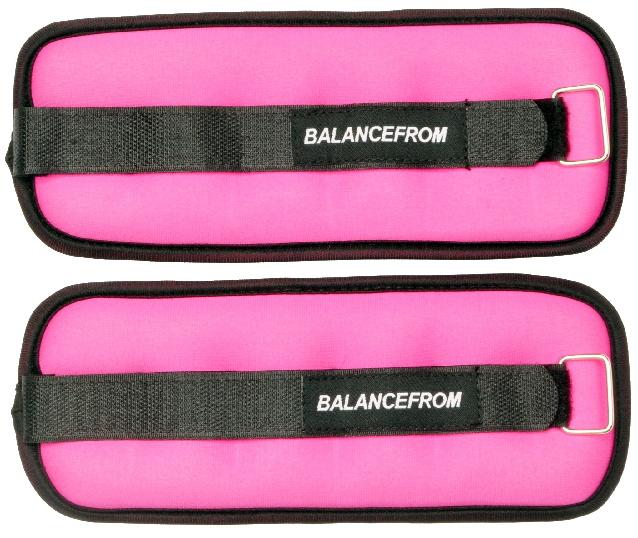BalanceFrom Fully Adjustable Ankle Wrist Arm Leg Weights, 1 lb Pair