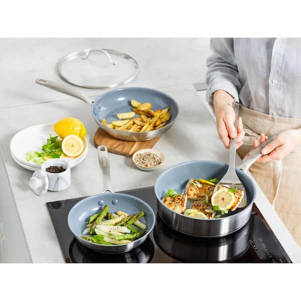 Treviso 10-Piece Stainless Steel Cookware Pots and Pans Set