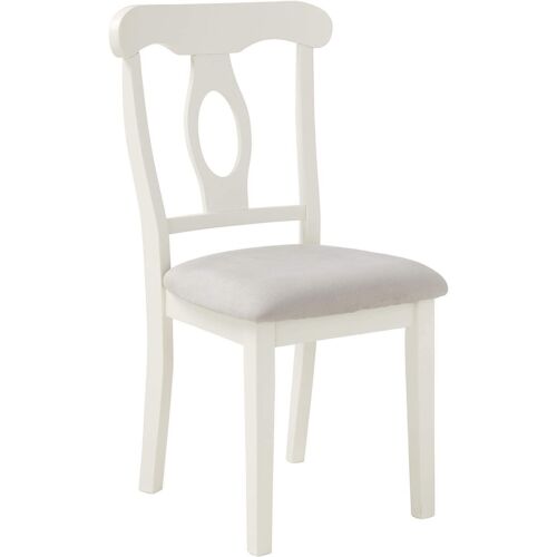 Angel Line 5 Piece Lindsey Dining Set, White/Gray White