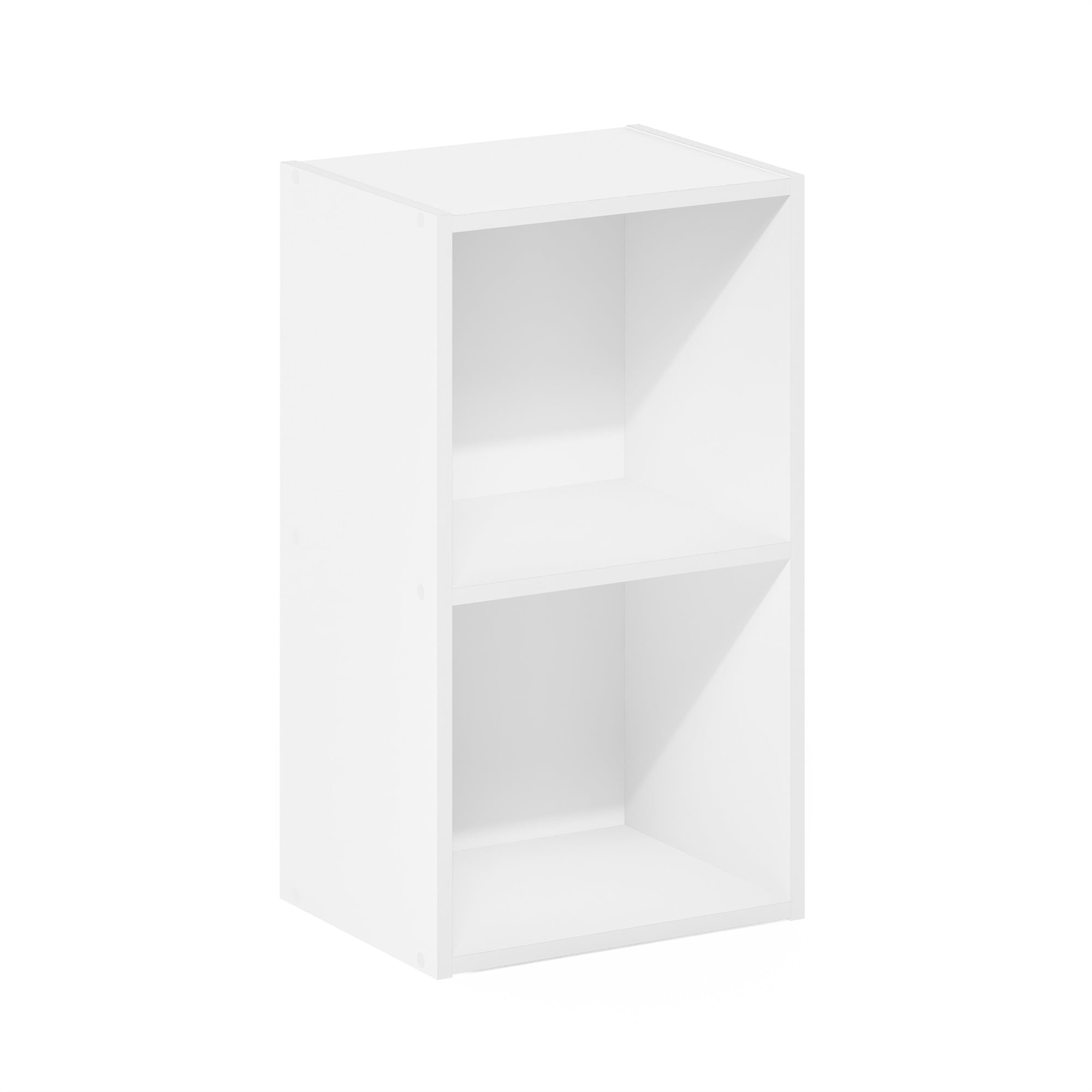 Furinno Pasir 2-Tier Open Shelf Bookcase, Pink/White