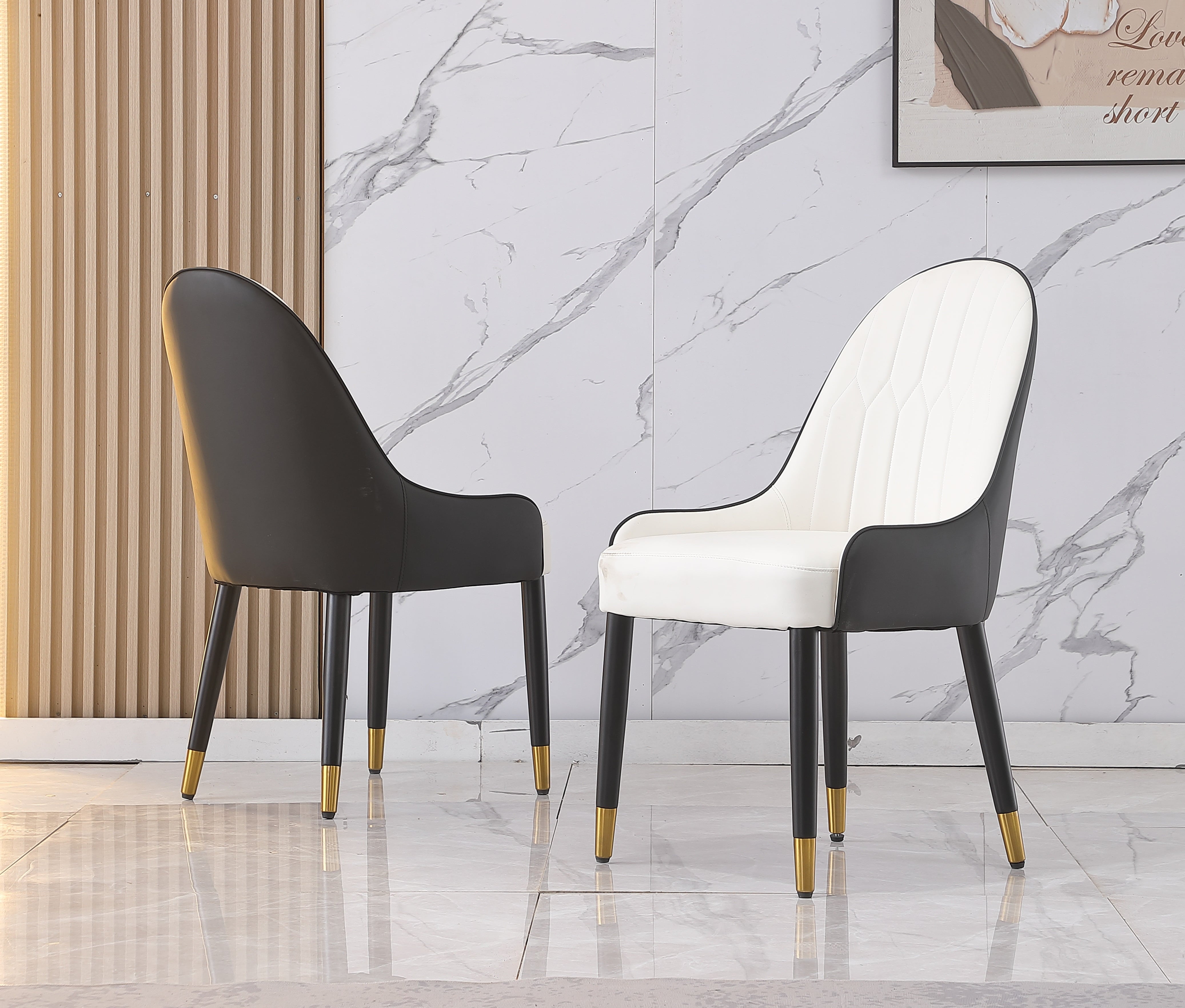 Montary 7 Piece Dining Room Set, Modern Dining Table and Chairs Set, Sintered Stone Dining Table Set for 6, White Marble Dining Table with 6 Chairs for Kitchen, Dining Room