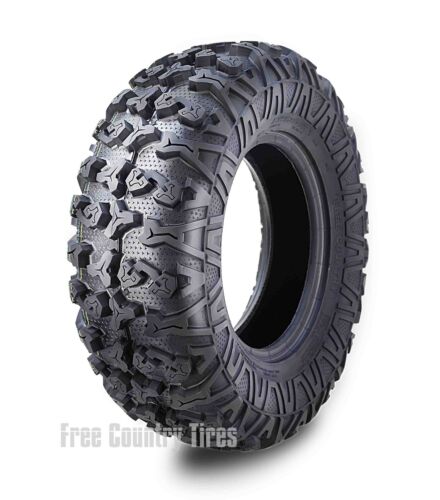 Set 2 Premium Free Country ATV/UTV Tires 25x8-12 25x8x12 /8PR Side Scuff Guard