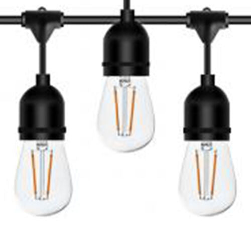 96-Foot Water Proof Glass Patio LED String Lights, Warm White (Open Box)