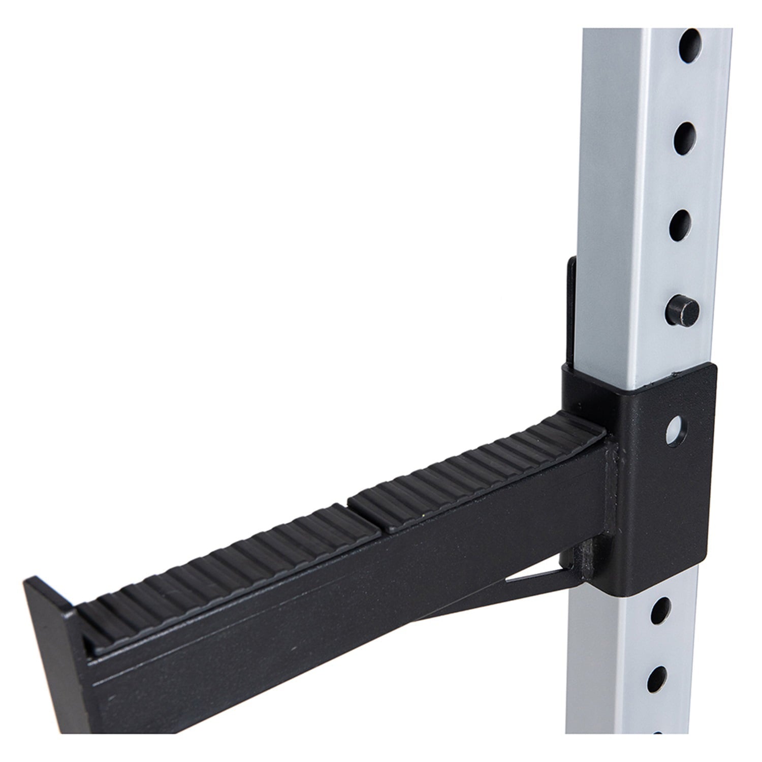 Canddidliike Power Rack Squat Stand, Home Gym Strength Training Power Cage Weight Rack with Pull Up Attachment - Silver